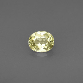Crisoberillo naturale giallo da 0,45 ct, taglio ovale, VS