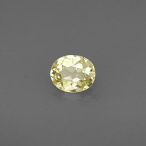 Crisoberillo naturale giallo da 0,45 ct, taglio ovale, VS