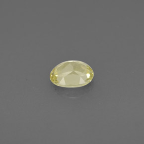 Crisoberillo naturale giallo da 0,45 ct, taglio ovale, VS