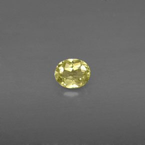 Crisoberillo naturale giallo da 0,44 ct, taglio ovale, VS