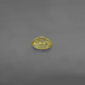 Crisoberillo naturale giallo da 0,44 ct, taglio ovale, VS