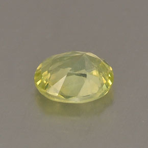 Crisoberillo naturale verde da 0,42 ct, taglio ovale, VS