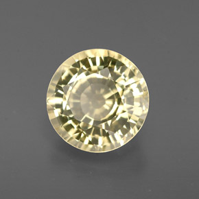 Crisoberillo Giallo naturale da 1.59 ct, Taglio rotondo, VVS-VS