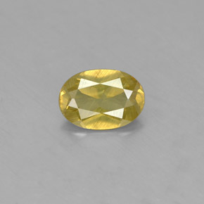 Crisoberillo naturale verde da 0,93 ct, taglio ovale, VS