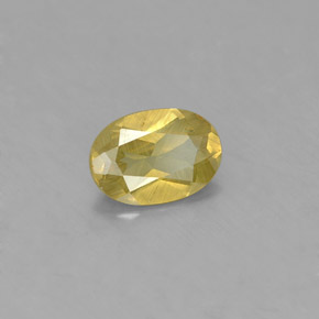 Crisoberillo naturale verde da 0,93 ct, taglio ovale, VS
