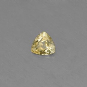 Crisoberillo naturale giallo da 0,40 ct, trillion, VS