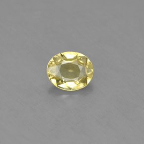 Crisoberillo naturale verde da 0,56 ct, taglio ovale, VS