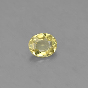 Crisoberillo naturale verde da 0,56 ct, taglio ovale, VS