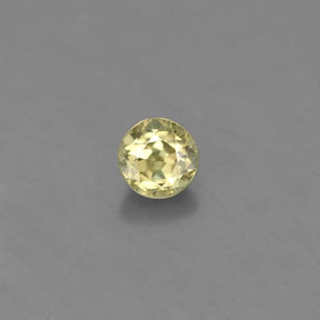 Crisoberillo naturale verde da 0,53 ct, taglio rotondo, VS