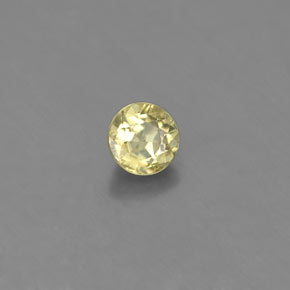 Crisoberillo naturale verde da 0,53 ct, taglio rotondo, VS