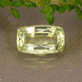Crisoberillo Giallo verdastro naturale da 1.31 ct, Taglio a cuscino, VVS-VS
