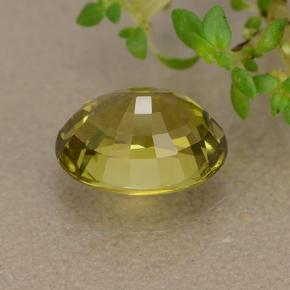 Crisoberillo naturale verde da 1,89 ct, taglio ovale, VS