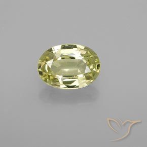 1.14ct Naturale Limone giallo Crisoberillo, Ovale, VS