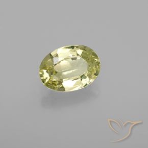 Crisoberillo Limone giallo naturale da 1.14 ct, Ovale, VS