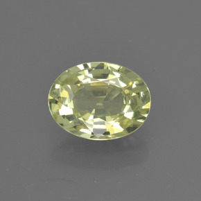 Crisoberillo Verde dorato naturale da 1.48 ct, Taglio ovale, VVS