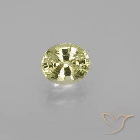 1.06ct Naturale Giallo medio Crisoberillo, Ovale, VVS