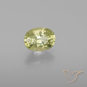 Crisoberillo Giallo medio naturale da 0.97 ct, Ovale, VVS-VS