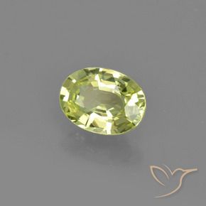 Crisoberillo Giallo verde naturale da 1.15 ct, Ovale, VVS-VS