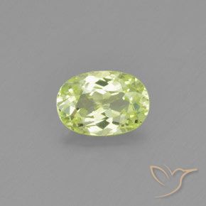 1.07ct Naturale Giallo Limone Chiaro Crisoberillo, Ovale, VVS-VS