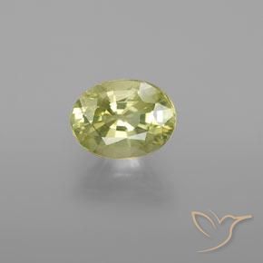 1.31ct Naturale Giallo verdastro Crisoberillo, Ovale, VVS-VS