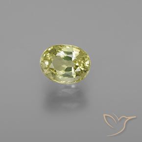 1.24ct Naturale Giallo medio Crisoberillo, Ovale, VVS-VS