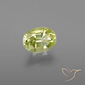 Crisoberillo Giallo medio naturale da 1.22 ct, Ovale, VVS-VS