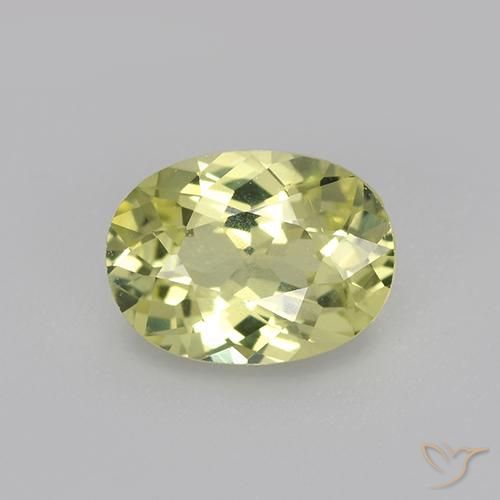 1.07ct Naturale Giallo medio Crisoberillo, Ovale, VVS-VS