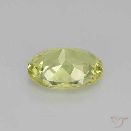 Crisoberillo Giallo medio naturale da 1.07 ct, Ovale, VVS-VS