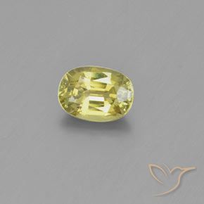 Crisoberillo Giallo medio-chiaro naturale da 1.01 ct, Ovale, VVS-VS