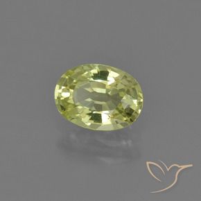 Crisoberillo Giallo medio naturale da 1.05 ct, Ovale, VVS-VS