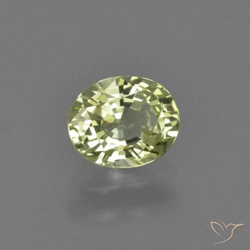 Crisoberillo naturale verde da 1,08 ct, taglio ovale, VVS