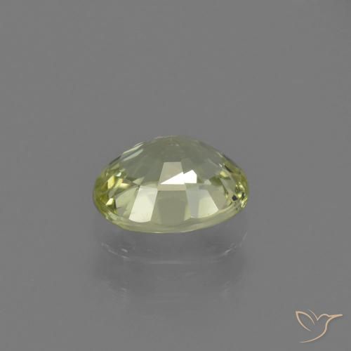 Crisoberillo naturale verde da 1,08 ct, taglio ovale, VVS