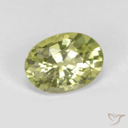 Crisoberillo Giallo verde naturale da 0.99 ct, Taglio ovale, VVS