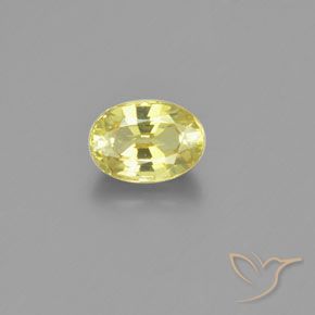 1.15ct Naturale Giallo chiaro Crisoberillo, Ovale, VVS-VS