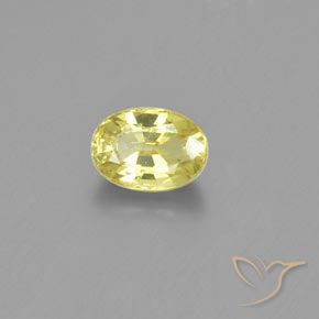 Crisoberillo Giallo chiaro naturale da 1.15 ct, Ovale, VVS-VS