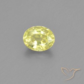 1.26ct Naturale Limone giallo Crisoberillo, Ovale, VS-SI
