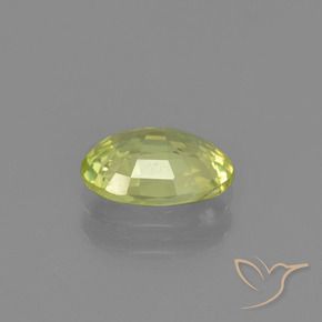 Crisoberillo Giallo medio naturale da 1.20 ct, Ovale, VVS-VS