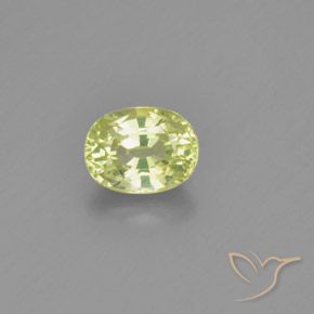 1.15ct Naturale Limone giallo Crisoberillo, Ovale, VVS