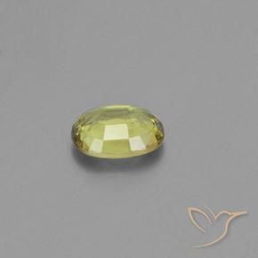 Crisoberillo Giallo medio naturale da 1.00 ct, Ovale, VVS-VS