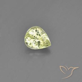 1.13ct Naturale Limone giallo Crisoberillo, Forma a pera, VVS