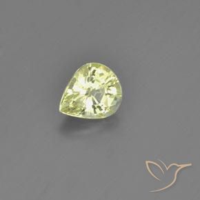 Crisoberillo Limone giallo naturale da 1.13 ct, Forma a pera, VVS