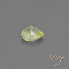 Crisoberillo Limone giallo naturale da 1.13 ct, Forma a pera, VVS