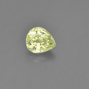 Crisoberillo Verde dorato naturale da 1.28 ct, Forma a pera, VVS-VS