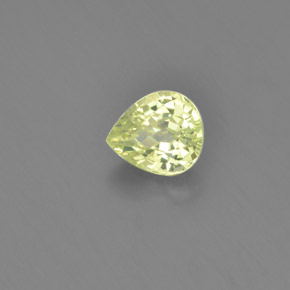Crisoberillo Verde dorato naturale da 1.28 ct, Forma a pera, VVS-VS