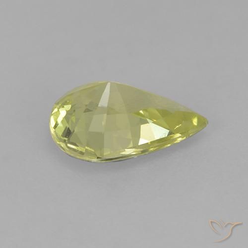 Crisoberillo Giallo chiaro verdastro naturale da 0.99 ct, Forma a pera, VS