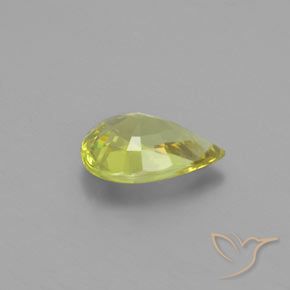 Crisoberillo Giallo medio naturale da 1.13 ct, Forma a pera, VVS-VS