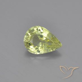 1.02ct Naturale Caldo terroso verde Crisoberillo, Forma a pera, VVS