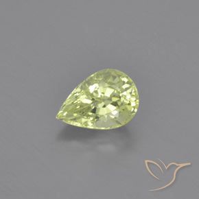 1.07ct Naturale Verde Pera Chiaro Crisoberillo, Forma a pera, VVS-VS