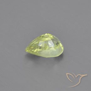 Crisoberillo Verde Pera Chiaro naturale da 1.07 ct, Forma a pera, VVS-VS