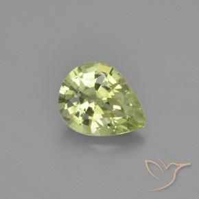 1.15ct Naturale Caldo terroso verde Crisoberillo, Forma a pera, VVS